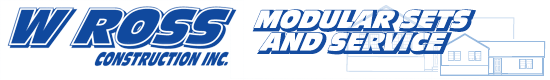 Modular Home Set - W Ross Construction Logo